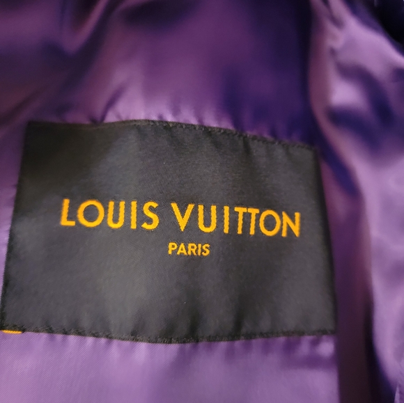 SZ44 Louis Vuitton AW22 runway purple frog varsity jacket - Picture 8 of 10